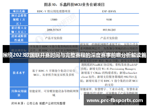 围绕2023欧国联开赛时间与完整赛程的深度赛事前瞻分析解读篇
